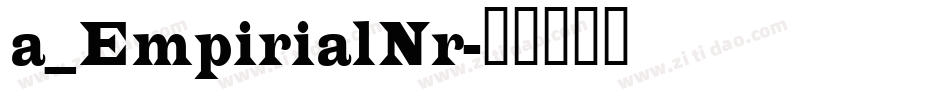 a_EmpirialNr字体转换