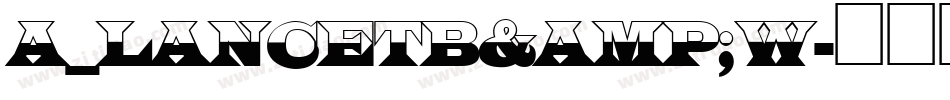 a_LancetB&W字体转换