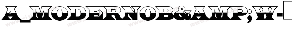 a_ModernoB&W字体转换