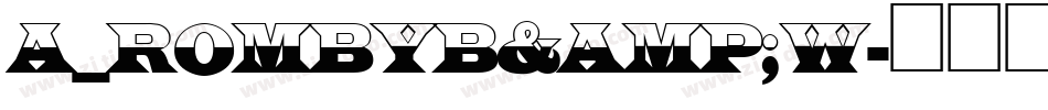 a_RombyB&W字体转换