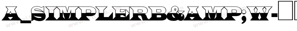 a_SimplerB&W字体转换