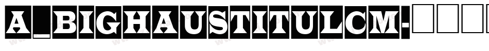 a_BighausTitulCm字体转换