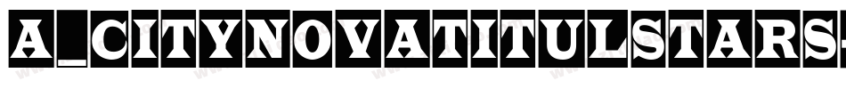 a_CityNovaTitulStars字体转换