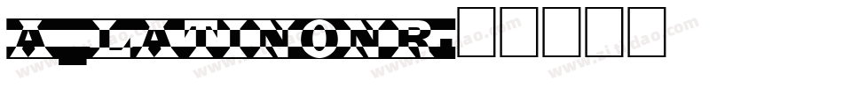 a_LatinoNr字体转换