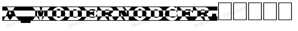 a_ModernoDcFr字体转换