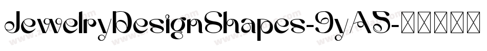 JewelryDesignShapes-9yA5字体转换