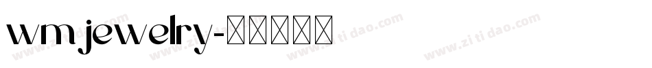 wmjewelry字体转换