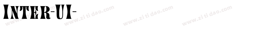 Inter-UI字体转换