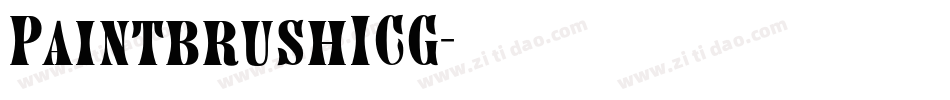 PaintbrushICG字体转换