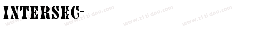 intersec字体转换