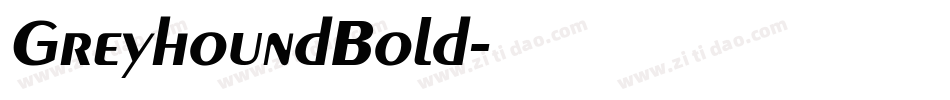 GreyhoundBold字体转换