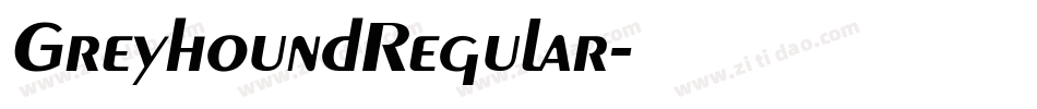 GreyhoundRegular字体转换