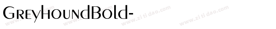 GreyhoundBold字体转换