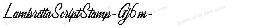 LambrettaScriptStamp-Gj6m字体转换