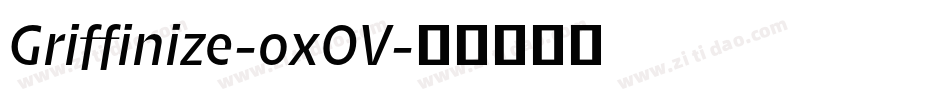 Griffinize-oxOV字体转换