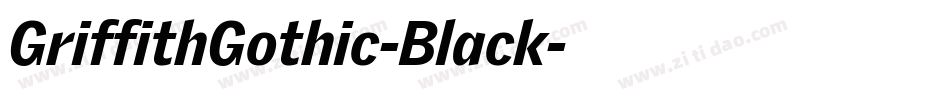 GriffithGothic-Black字体转换
