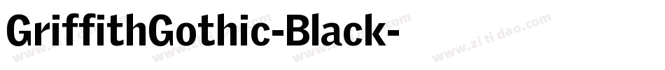 GriffithGothic-Black字体转换
