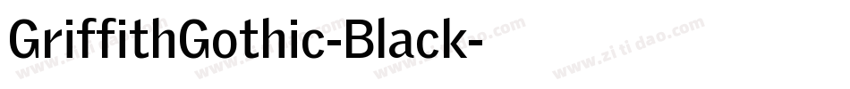 GriffithGothic-Black字体转换