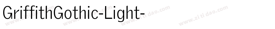 GriffithGothic-Light字体转换