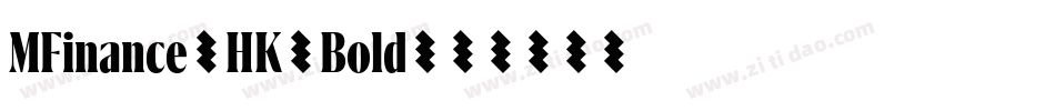 MFinance-HK-Bold字体转换