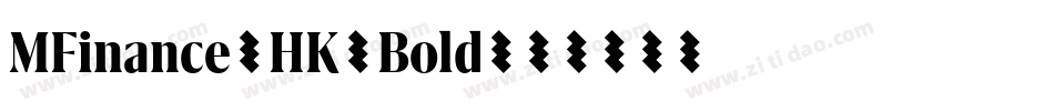 MFinance-HK-Bold字体转换