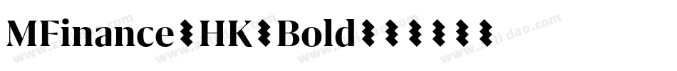 MFinance-HK-Bold字体转换
