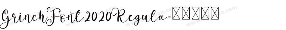 GrinchFont2020Regula字体转换