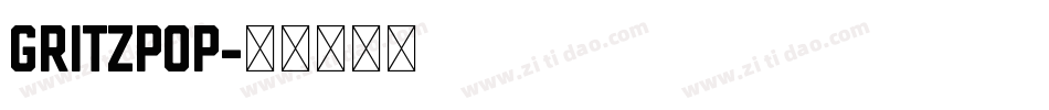 Gritzpop字体转换