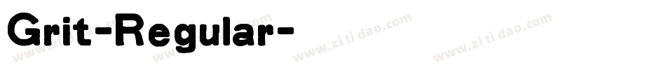 Grit-Regular字体转换