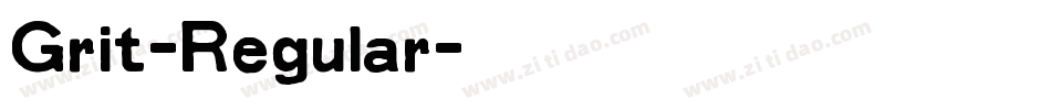 Grit-Regular字体转换