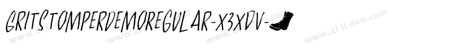 GritstomperDemoRegular-x3xdV字体转换