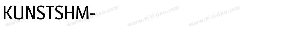 KUNSTSHM字体转换