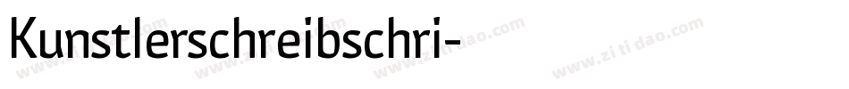 Kunstlerschreibschri字体转换