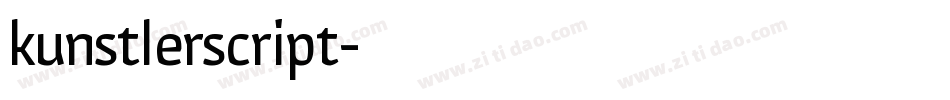 kunstlerscript字体转换