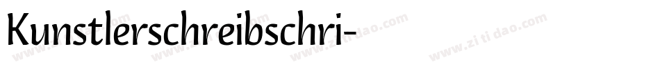 Kunstlerschreibschri字体转换