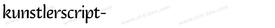 kunstlerscript字体转换