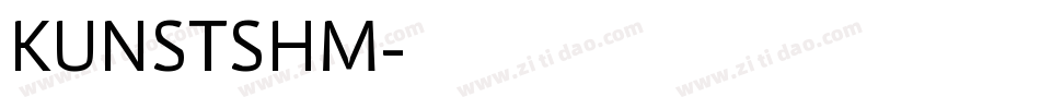 KUNSTSHM字体转换