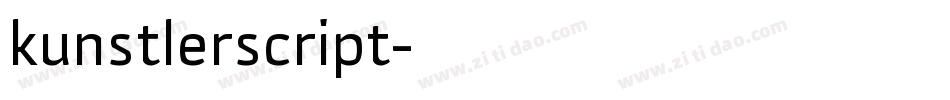 kunstlerscript字体转换