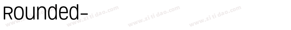 Rounded字体转换