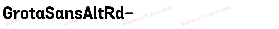 GrotaSansAltRd字体转换