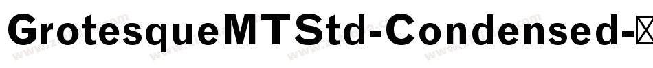 GrotesqueMTStd-Condensed字体转换