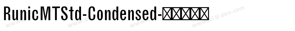 RunicMTStd-Condensed字体转换