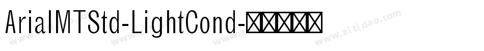 ArialMTStd-LightCond字体转换