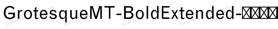 GrotesqueMT-BoldExtended字体转换
