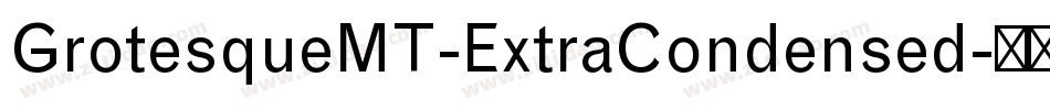 GrotesqueMT-ExtraCondensed字体转换