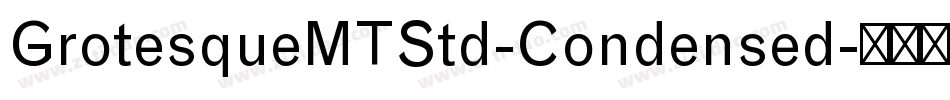 GrotesqueMTStd-Condensed字体转换