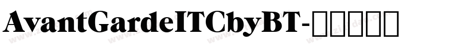 AvantGardeITCbyBT字体转换