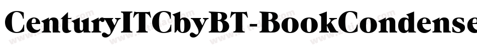 CenturyITCbyBT-BookCondensed字体转换