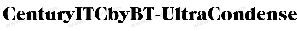 CenturyITCbyBT-UltraCondensed字体转换
