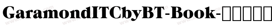 GaramondITCbyBT-Book字体转换
